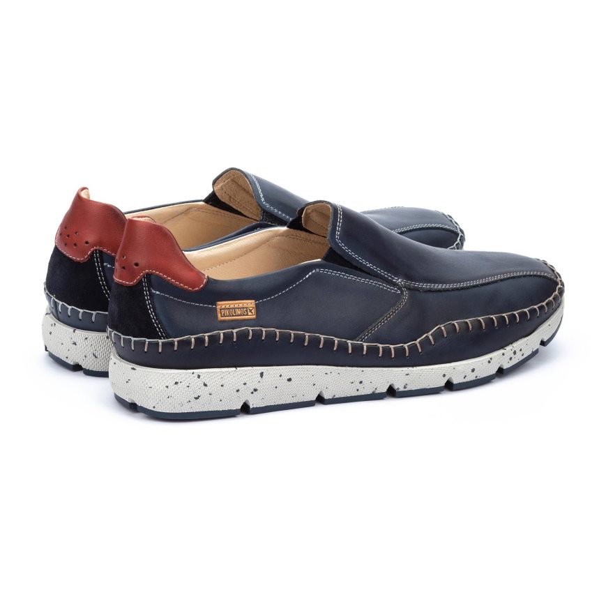 Men's Pikolinos FUENCARRAL Boat Shoes Blue | NZ OAQ5137